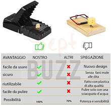 Carica l&#39;immagine nel visualizzatore di Gallery, Potenti Trappole A Scatto Per Topi 2° Generazione Rinforzata topicida Con...