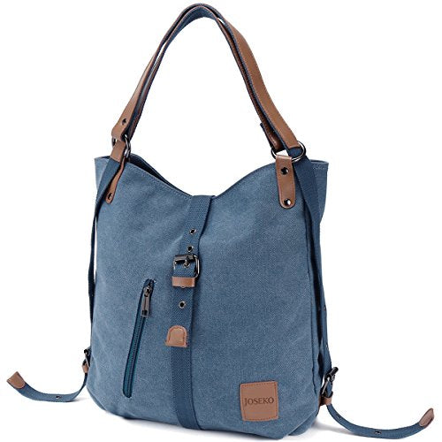 JOSEKO Borsa Donna,Zainetto Donna Zaino Alla Moda Con Tracolla Casuale Blu
