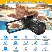 Carica l'immagine nel visualizzatore di Gallery, Videocamera Videocamere Full HD 1080P 30FPS 24.0 MP Vlogging V5IB