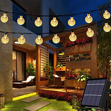 Carica l'immagine nel visualizzatore di Gallery, Catena Luminosa Esterno Solare,Useber 50 LED Impermeabile Luci Stringa Solare per Casa,Giardino,Feste,Natale,Balcone (Bianco Caldo)