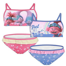 Carica l&#39;immagine nel visualizzatore di Gallery, DreamWorks Trolls 2 - Bambina - Costume da Bagno Bikini 2 5 anni, 1915 Blu