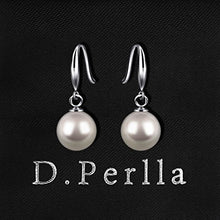 Carica l&#39;immagine nel visualizzatore di Gallery, Orecchini di Perle Donna D.Perlla Argento Sterling 925 Bianco...
