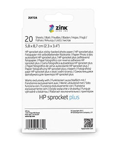 HP 2LY72A Sprocket Plus Photo Paper per Stampe di Elevato Effetto,... - Ilgrandebazar
