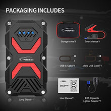 Carica l&#39;immagine nel visualizzatore di Gallery, YABER Avviatore Emergenza per Auto, 1000A 13800mAh Batteria Auto...