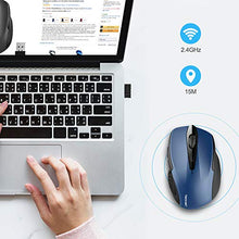 Carica l'immagine nel visualizzatore di Gallery, TECKNET PRO Mouse Senza Fili, 2600DPI, Durata delle batterie di 24 Mesi, Blu