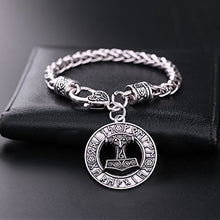 Carica l&#39;immagine nel visualizzatore di Gallery, Charm ciondolo a forma di martello Thor Hammer Mjolnir Viking amuleto... - Ilgrandebazar