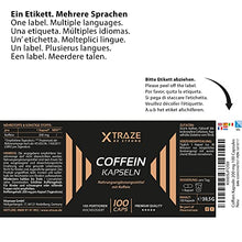 Carica l&#39;immagine nel visualizzatore di Gallery, XTRAZE® Caffeina 200mg per Capsula Alto Dosaggio, 100 Capsule Caffeina Supplemento Pura in Polvere Bianca Anidra, Integratore Alimentare senza Additivi non Necessari, Qualità Tedesca