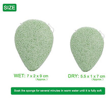 Carica l&#39;immagine nel visualizzatore di Gallery, Konjac Spugna Facial - 3 pezzi Gocce d&#39;acqua Sponge Natural Activated... - Ilgrandebazar
