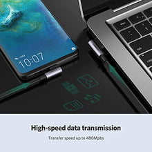 Carica l&#39;immagine nel visualizzatore di Gallery, UGREEN Cavo USB C 90 Gradi Type C Ricarica Rapida 3A Tipo C in Nylon 1M