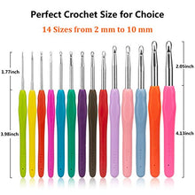 Carica l'immagine nel visualizzatore di Gallery, Luxebell Aghi di Crochet Ferri da Maglia Uncinetto Set Alluminio 14pcs