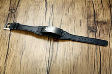 Carica l'immagine nel visualizzatore di Gallery, PJ JEWELLERY - Braccialetto da Uomo in Acciaio Inox e Pelle, Regolabile, con...