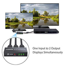 Carica l'immagine nel visualizzatore di Gallery, ESYNiC HDMI 2.0 Splitter 2 Vie Supporta 2 Way 4K 60hz HDR - Ilgrandebazar