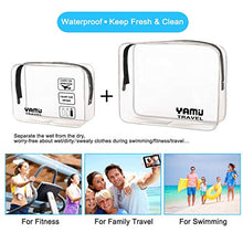 Carica l'immagine nel visualizzatore di Gallery, Beauty Case da viaggio YAMIU 2-Pcs cosmetici trousse Impermeabile linea Nero - Ilgrandebazar
