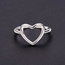 Carica l&#39;immagine nel visualizzatore di Gallery, SHEGRACE Semplice Anello Aperto Regolabile da Donna in Argento A1: Platino - Ilgrandebazar