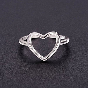 SHEGRACE Semplice Anello Aperto Regolabile da Donna in Argento A1: Platino - Ilgrandebazar