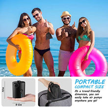 Carica l'immagine nel visualizzatore di Gallery, QXMCOV Pompa Elettrica Ricaricabile, 2 in 1 Gonfiando Sgonfiando Pompa...