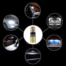 Carica l'immagine nel visualizzatore di Gallery, Fastcar 10pcs 194 W5W T10 led canbus no error cuneo lampadine 24 leds Bianca