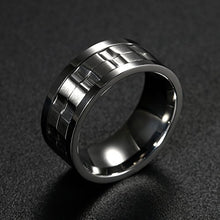 Carica l&#39;immagine nel visualizzatore di Gallery, OIDEA Anello Acciaio Inossidabile Uomo ruotabile Ruota Argento 22 - Ilgrandebazar
