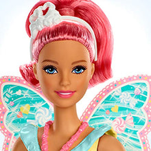 Carica l&#39;immagine nel visualizzatore di Gallery, Barbie Dreamtopia Bambola Tema Caramelle Colorate con Capelli e Ali Rosa,... - Ilgrandebazar