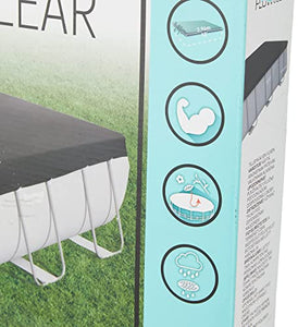 Bestway 58232 Telo di Copertura per Piscina Fuori Terra Rettangolare da 404 x 201 x 100 cm e 412 x 201 x 122 cm