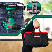 Carica l&#39;immagine nel visualizzatore di Gallery, Trapano Avvitatore Batteria 12V, HYCHIKA a 30N .m Mas,...