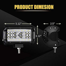 Carica l&#39;immagine nel visualizzatore di Gallery, Faro da Lavoro, LTPAG 5&#39;&#39; 84W 16800lm Faretto - 56 LEDs 5&quot;- 84W-2Pcs - Ilgrandebazar