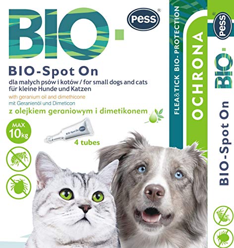Bio Spot-On 4 Pipette I Prodotto Naturale Contro zecche e pulci Protezione... - Ilgrandebazar