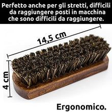 Carica l'immagine nel visualizzatore di Gallery, Cleaneed Spazzola Premium per Pelle e Tessuti - Extra Delicata - Facile Cura e Pulizia - Spazzola di Pulizia per tappezzeria, Pelle, Alcantara, Similpelle, Capote, Interni Auto.