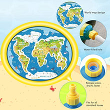 Carica l&#39;immagine nel visualizzatore di Gallery, Hangrui Tappetino Gioco d&#39;Acqua per Bambini, 180cm Ovale di Giallo