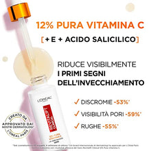 Carica l&#39;immagine nel visualizzatore di Gallery, L&#39;Oréal Paris Siero Viso 12% Pura Vitamina C, Per Pelle Più Luminosa e Pori Meno Visibili, Revitalift Clinical, 30 ml