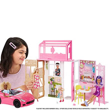 Carica l&#39;immagine nel visualizzatore di Gallery, Barbie - Barbie Casa con bambola, a 2 piani e con 4 aree da gioco, completamente arredata, Giocattolo per Bambini 3+ Anni, HHY40