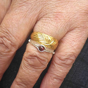 11 1/2# (9-26 1/2 opzione) Pietra naturale granato Corda d'argento 925... - Ilgrandebazar