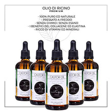 Carica l&#39;immagine nel visualizzatore di Gallery, Olio di Ricino 100ml, Bottiglia vetro, 100% Puro Spremuto a Freddo,...