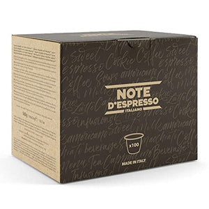 Note D'Espresso Caffè Qualità Oro, Capsule Compatibili Soltanto con Sistema NESPRESSO, 100 Caps