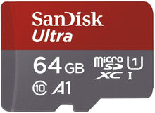 Carica l&#39;immagine nel visualizzatore di Gallery, SanDisk Ultra Scheda di Memoria MicroSDXC da 64 GB e 64 GB, Grigio, Rosso