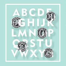 Carica l&#39;immagine nel visualizzatore di Gallery, NINGAN Vintage Ciondolo con Lettera Dell&#39;alfabeto in Argento A - Ilgrandebazar