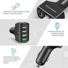 Carica l&#39;immagine nel visualizzatore di Gallery, RAVPOWER Caricabatterie Auto Quick Charge 3.0 Caricatore in Alluminio da 54W...