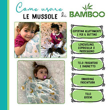 Carica l&#39;immagine nel visualizzatore di Gallery, Mussole Neonato Bamboo 100% Biologico, 3 Copertine In Mussola, 120x120,...