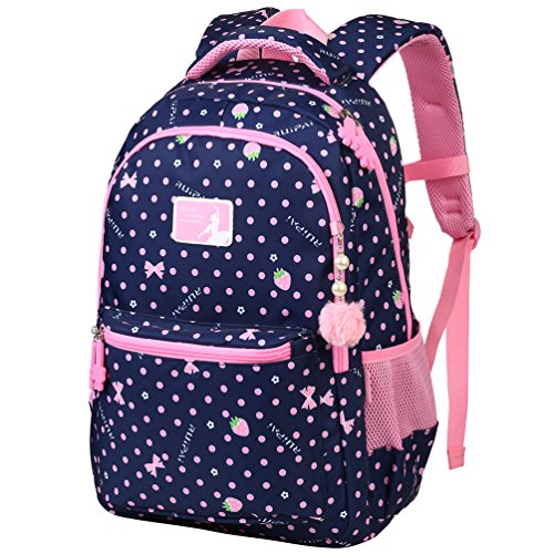Vbiger Zaino Scuola Bambina Elementare Blu Reale