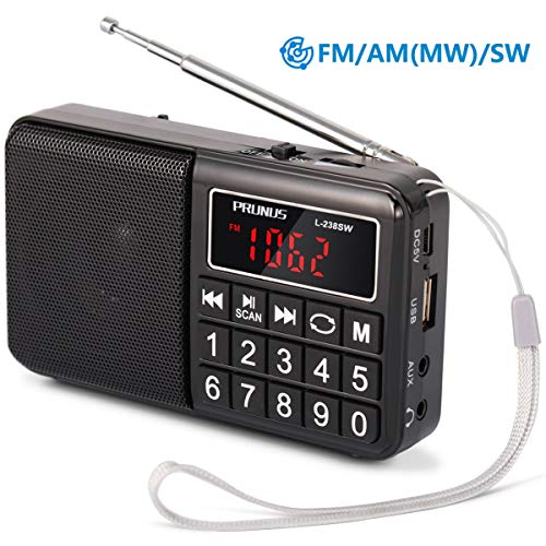 PRUNUS L-238SW Radio Portatile SW FM AM(MW) SD USB MP3 con altoparlante....