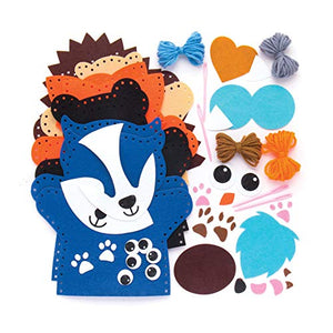 Baker Ross Kit per realizzare marionette da mano a forma di animali del... - Ilgrandebazar