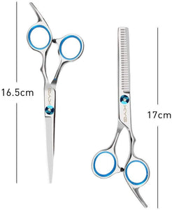 Set di Forbici Professionali da Parrucchiere in Acciaio Inossidabile Set Forbici per Capelli Barbiere, Forbici per Taglio Capelli con Custodia Forbici Foltire
