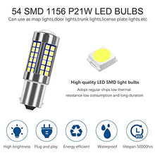 Carica l&#39;immagine nel visualizzatore di Gallery, SanGlory 2 x Lampadine LED Auto P21W 1156 BA15S Canbus Sensa Errore 54-SMD...