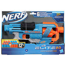 Carica l&#39;immagine nel visualizzatore di Gallery, Hasbro Nerf Elite 2.0-Commander RD-6 (blaster con tamburo rotante e 12 dardi inclusi), Multicolore, 6.7 x 36.2 x 24.1 cm