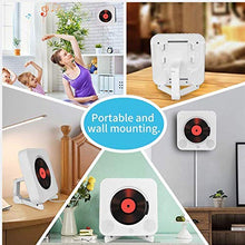 Carica l&#39;immagine nel visualizzatore di Gallery, Lettore CD portatile con altoparlanti HiFi integrati da parete CD-White