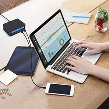 Carica l&#39;immagine nel visualizzatore di Gallery, Caricabatterie USB QC 50W con Schermo LCD costituito da 4 Porte 818 Black - Ilgrandebazar
