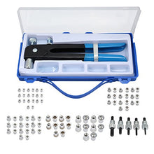 Carica l&#39;immagine nel visualizzatore di Gallery, ESYNiC Kit Rivettatrice Professionale con 86pz Rivetti Blu Con M3-m8 - Ilgrandebazar