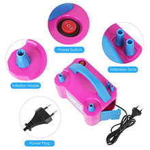 Carica l&#39;immagine nel visualizzatore di Gallery, MVPOWER Pompa Palloncino Elettrica Doppia Aria Gonfiatore per 600W Rosado