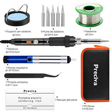 Carica l'immagine nel visualizzatore di Gallery, Saldatore Kit,Preciva 60W 220V Kit di Saldatura a Stagno...