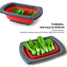 Carica l&#39;immagine nel visualizzatore di Gallery, BAIYI Set di 3 scolapasta Pieghevoli in Silicone, per Cucina, scolare la...
